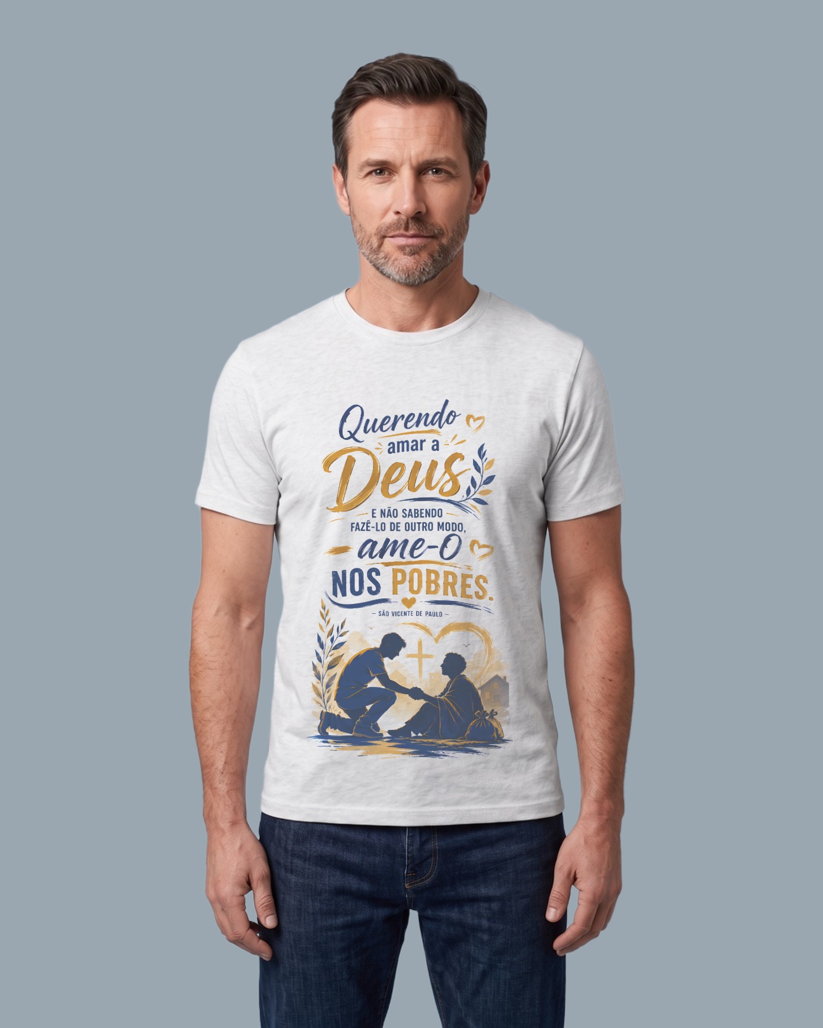 Camiseta Amar a Deus nos Pobres