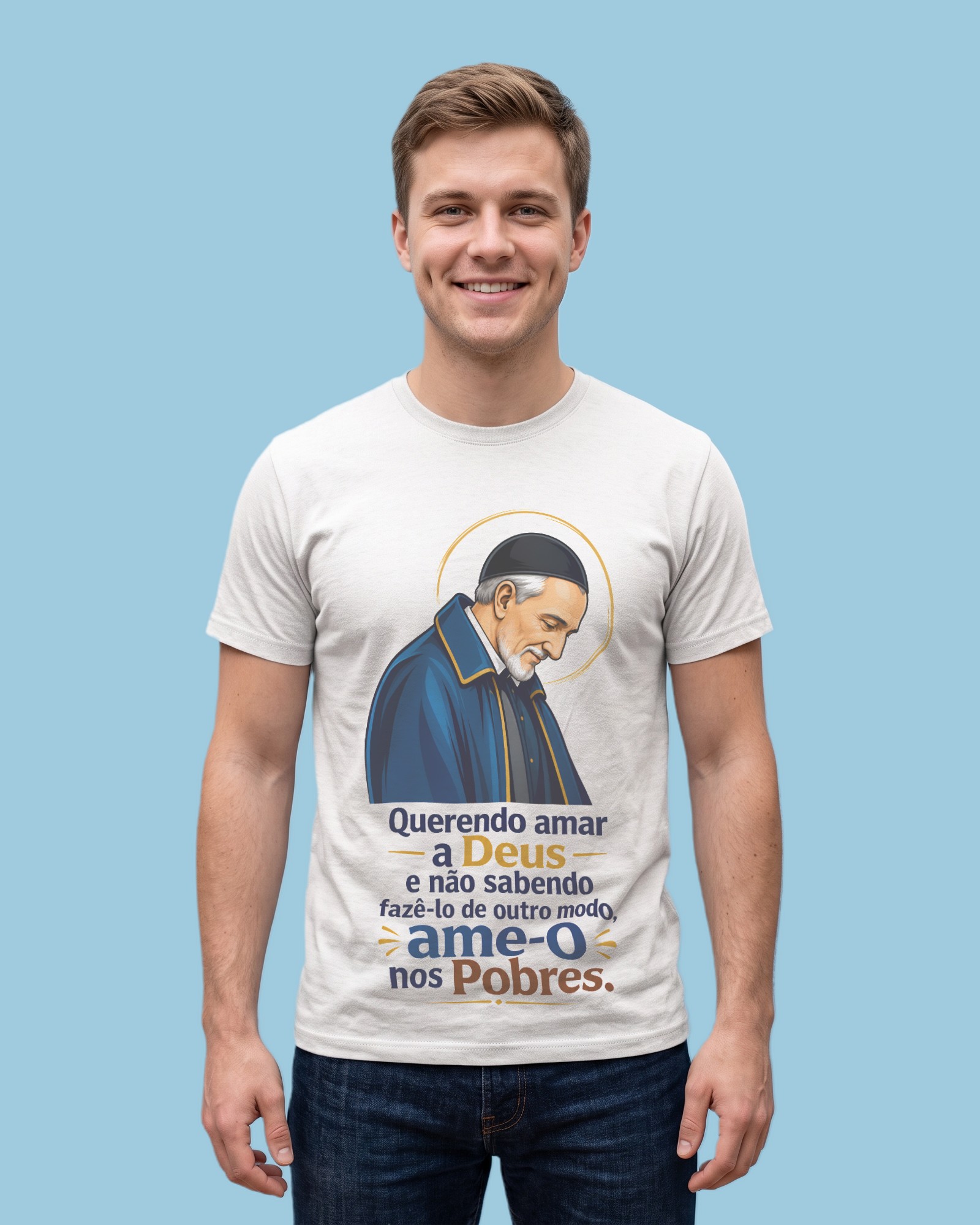 Camiseta Amar a Deus nos Pobres