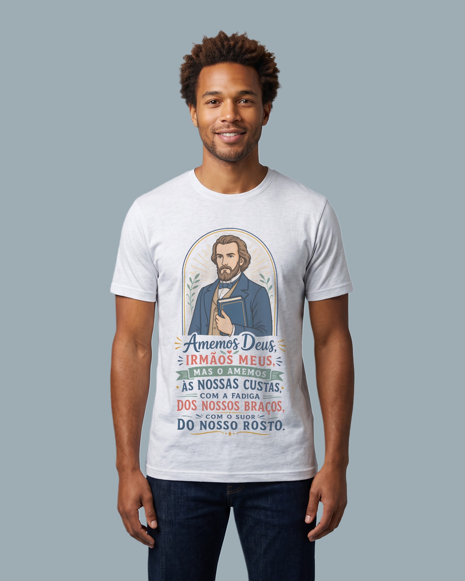 Camiseta Amemos Deus às Nossas Custas