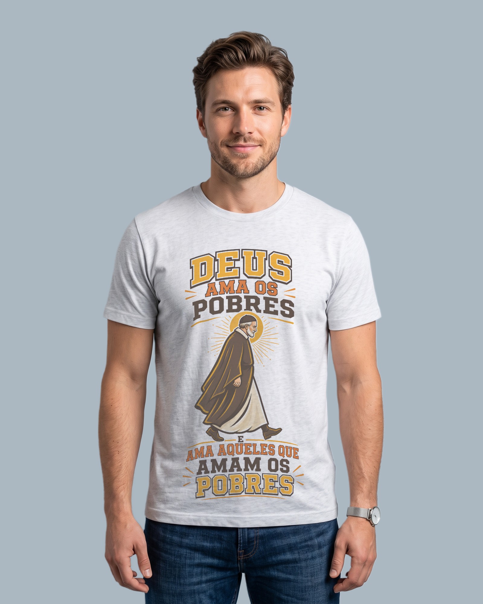 Camiseta Deus Ama os Pobres