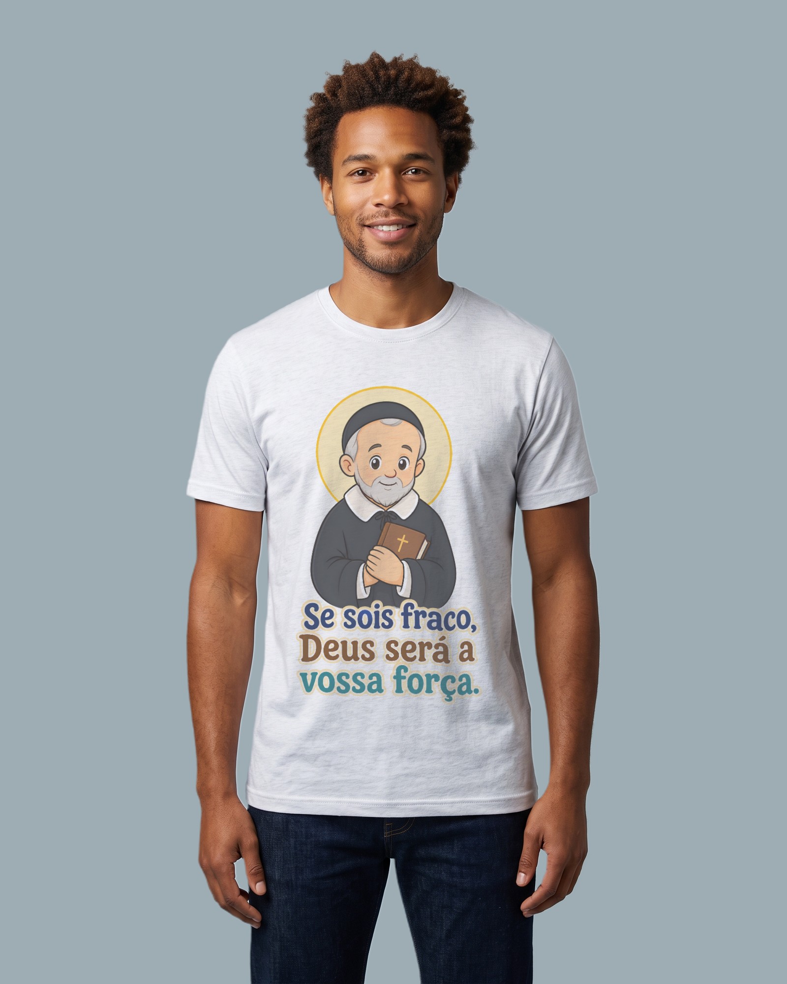 Camiseta Deus Será a Vossa Força