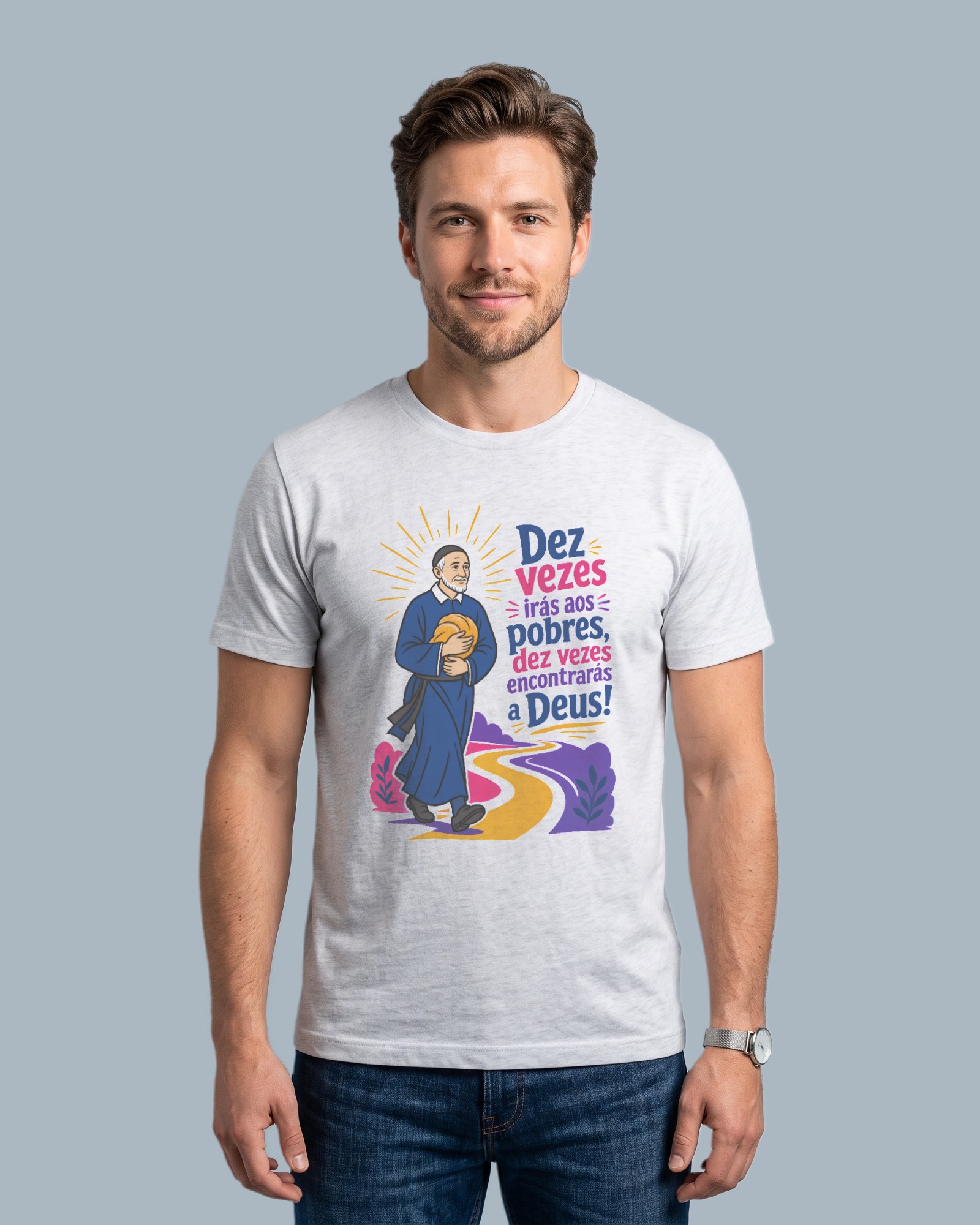 Camiseta Dez Vezes Encontrarás a Deus