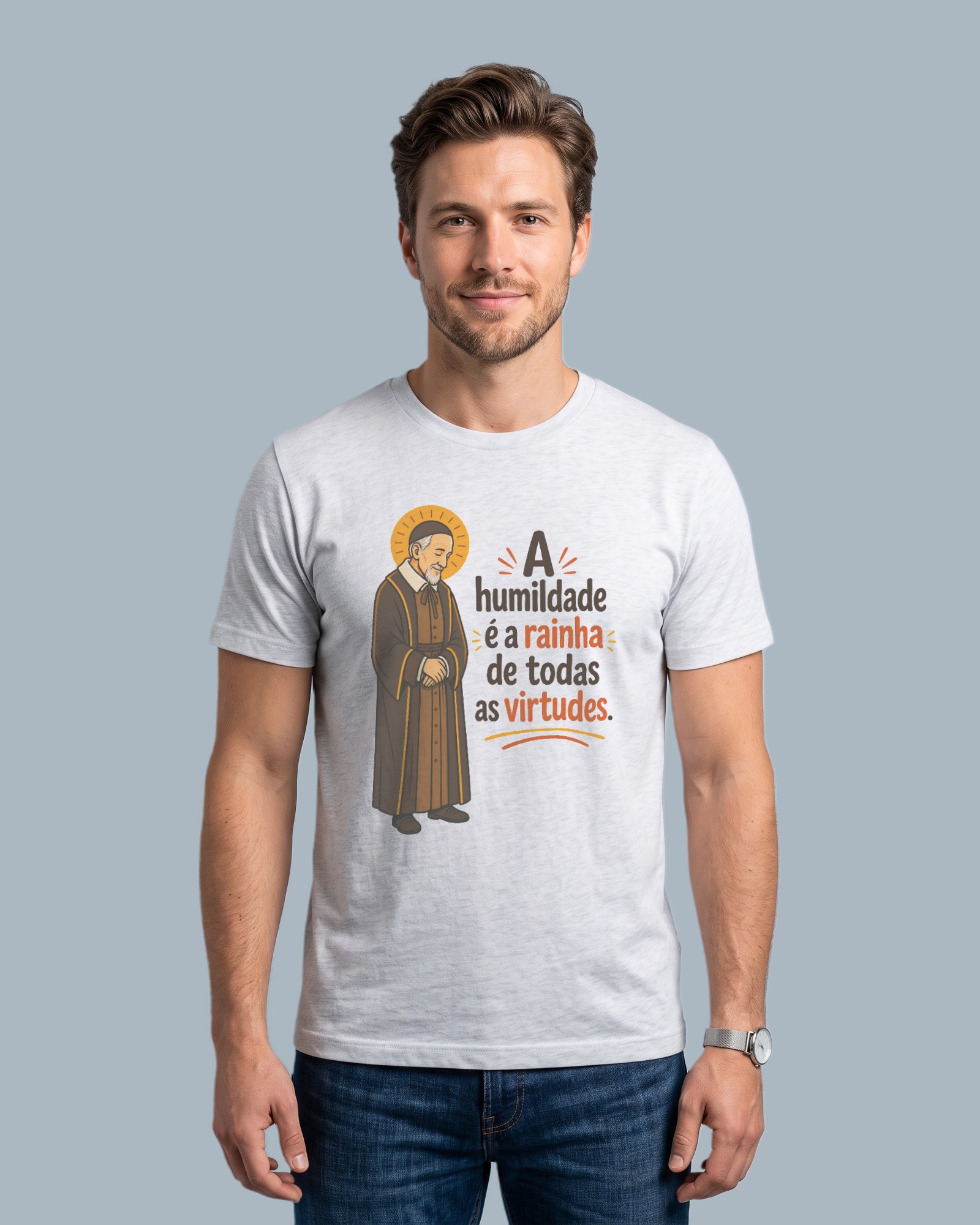 Camiseta Humildade Rainha das Virtudes
